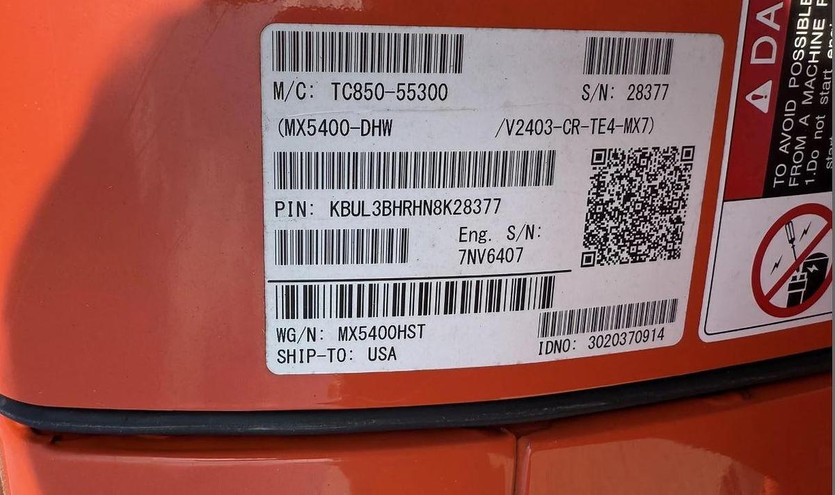 Used 2023 KUBOTA MX5400