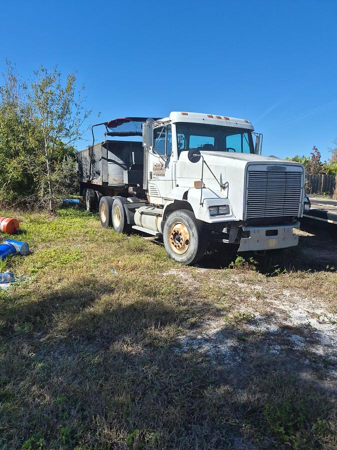 Used 1994 Freightliner Dump Truck w/Swing Gate Trailer