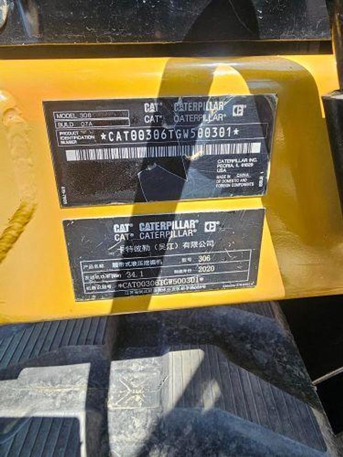 Used 2020 Caterpillar 306