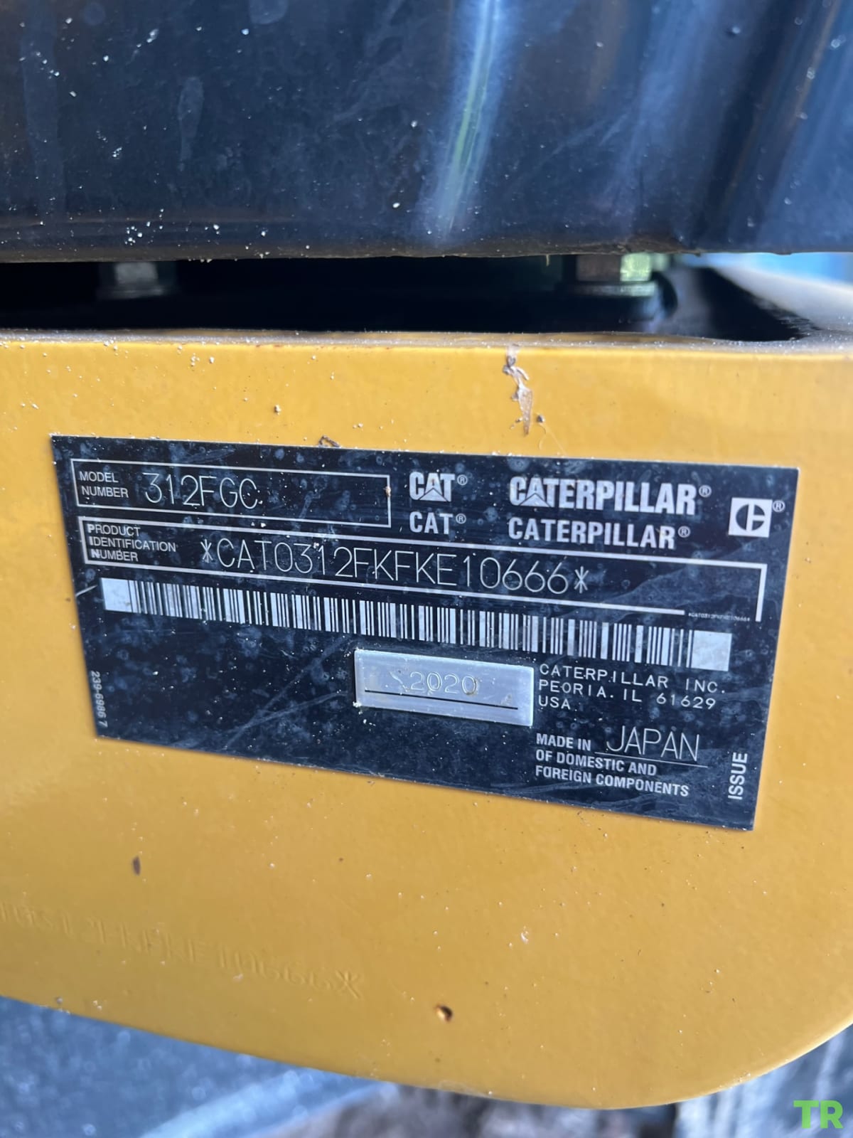 Used 2020 Caterpillar 312F Excavator