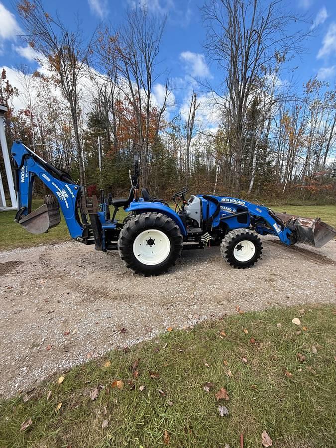 Used 2017 New Holland Boomer 55 W/ Backhoe and Brush Hog