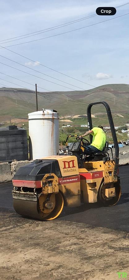 Used 2004 Dynapac Double Drum Roller | Tandem Asphalt Compactor | Roll Cage | Paving & Compaction Equipment