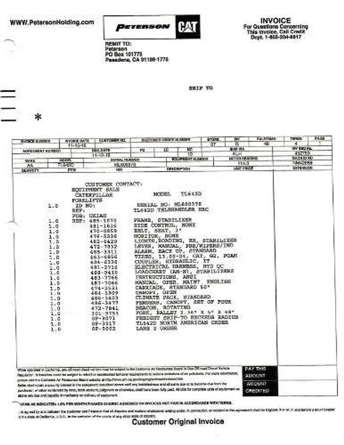 Used 2016 CATERPILLAR TL642D