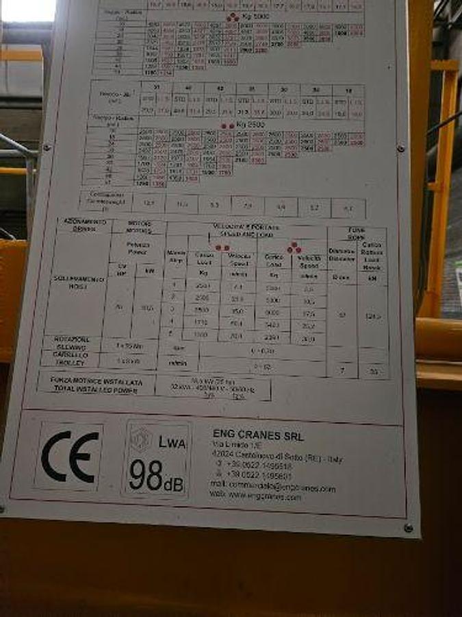 2013 ENG ETT90 Tower Crane
