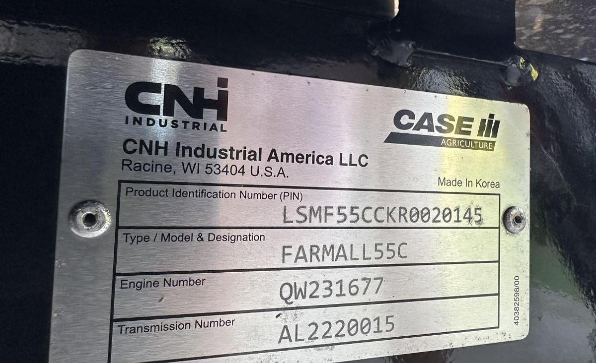 Used 2024 CASE IH FARMALL 55C Tractor