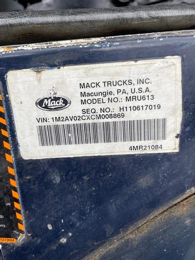 Used 2012 Mack MRU 613