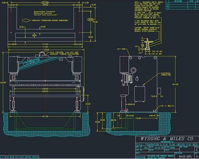 Used 1995 Wysong - 350-Ton x 14' CNC Hydraulic Press Brake MTH350-168