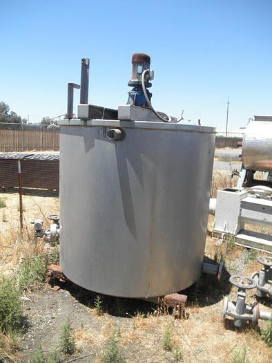 Used Tank, 750 Gallon, S/st, Agit, 3 HP, (4) #C735196