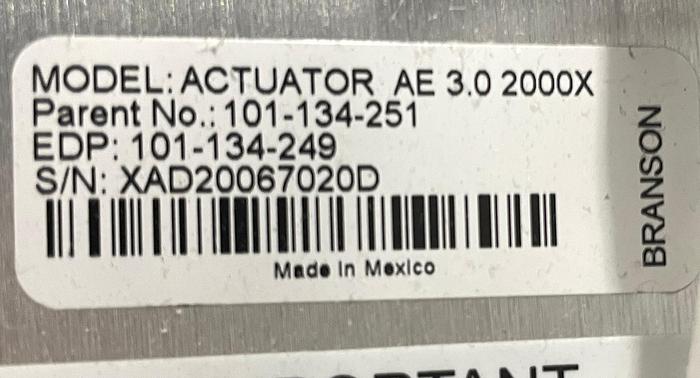 Used BRANSON S40 ROTARY 2000X ULTRASONIC WELDER SYSTEM CELL 20:4.0 4000 WATT     WITH CAMCO 6 POSITION INDEX TABLE AND PNEUMATIC PRESS