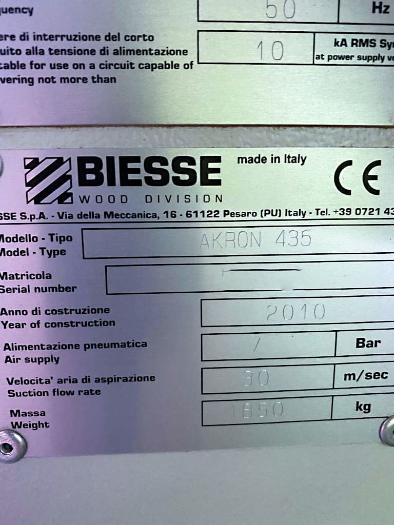 Used Biesse Akron 435 - Edgebanding - 2010