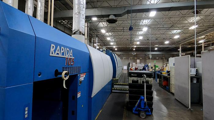 Used 2008 KBA Rapida 105-6P1+ALV2 w/ UV