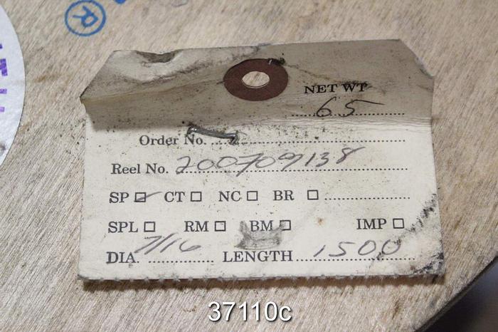 Used William Kenyon SP Carrier Rope, 7/16", 1500 ft. #37110