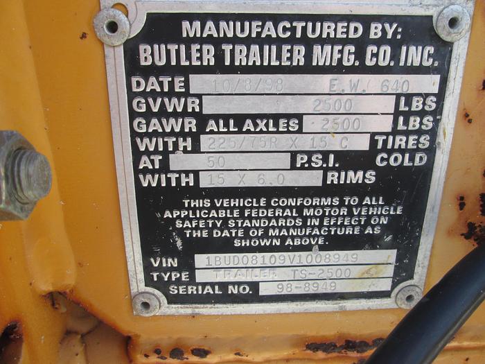 Used Target Pro 35 III Concrete Saw With Single Axle Trailer