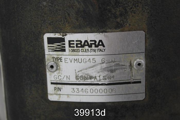 Used Ebara EVMUG45-6-0 Vertical Multi-Stage Pump #39913