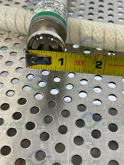 Used Sani Tech  STHT-WR-0500 60" Silicone Hose w/ Threaded and 1/2" Sanitary Fitting