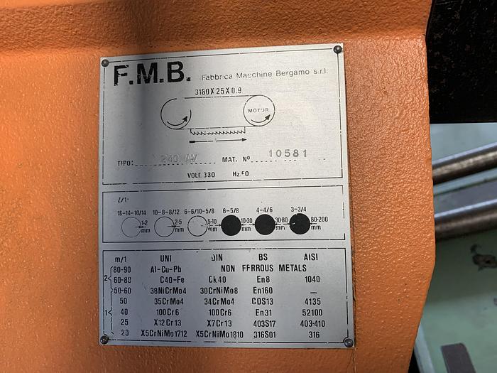 Ottime Automatic band sawing machine FMB 240 AV