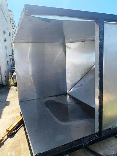 Used Hopper, 150 CF, S/st, 60" x 72" x 54", Dump Hopper #S743948