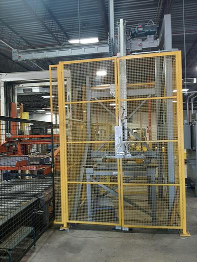 Used Jantz Slip Sheet Depositor, Palletizer and Pallet Feeder