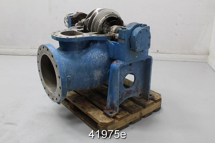 Used Goulds 3415 14x16x18 Split Case Pump, CF8M Casing, 6-Vane SS 17.1875 Impeller #41975