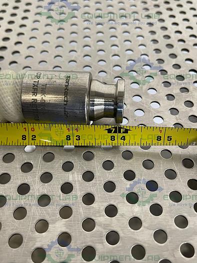 Used Sani-Tech  84" Silicone Hose w/  3/4" Sanitary Fitting