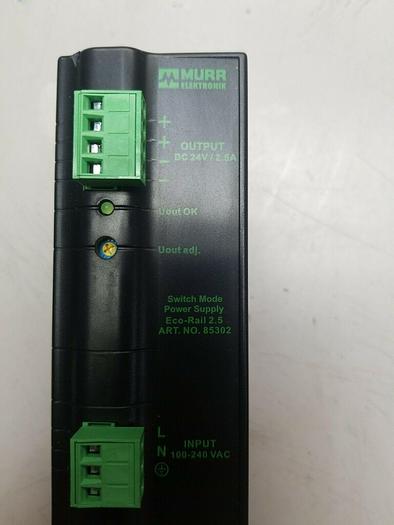 Used MURR ELEKTRONIK SWITCH MODE POWER SUPPLY ECO-RAIL2.5-100-240/24