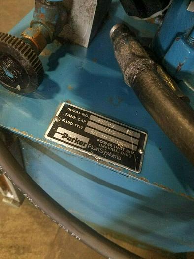 Used Parker Fluid Systems Hydraulic Power Supply Unit 2 HP