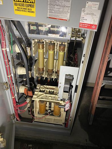 Used GENERAL ELECTRIC LIMITAMP CR194A118A2 800 HP CONTROLLER W/ DRAW-OUT AIR-BREAK CONTACTOR