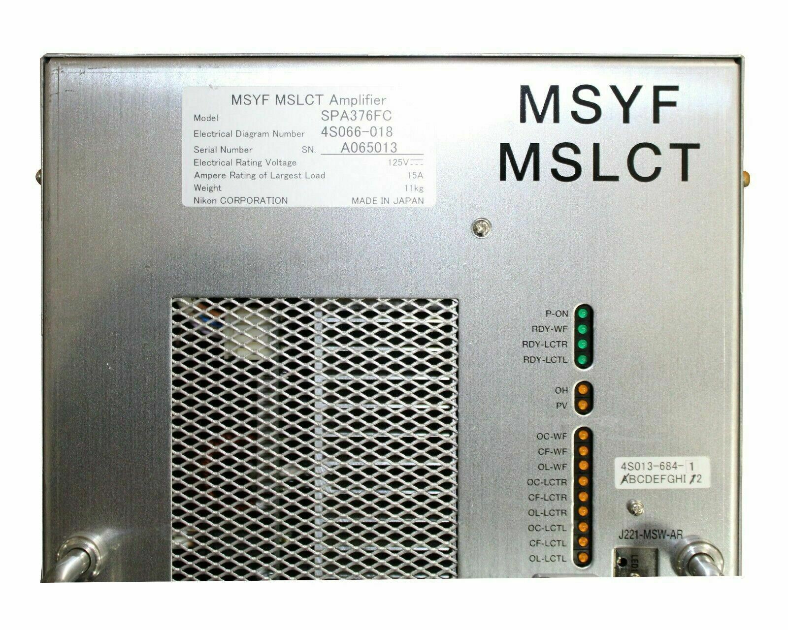 Used Nikon SPA376FC TCM AMPLIFIER MSYF MSLCT