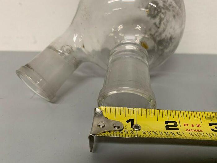 Used Short Path 5.75" Deep Distillation Glassware w/ Two 1.5" Openings