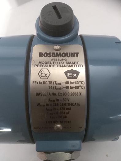Usato Trasmettitore di pressione R 1151 Smart, GP5 S22 C1 D6 I1 L4, Rosemount, Eex