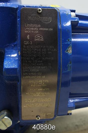 Unused Flowserve Limitorque QX Electronic Actuator #40880