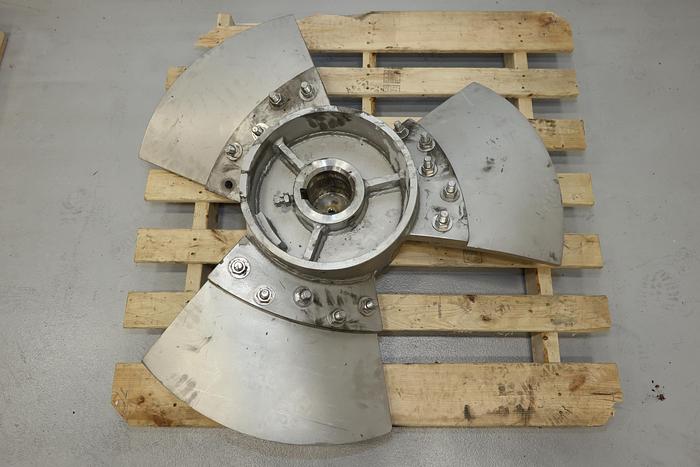 Used Side Mount Agitator Stainless Steel 42" Diameter Propeller #44143