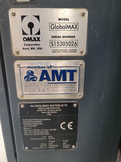 Used 2019 OMAX GLOBALMAX 1530 WATER JET