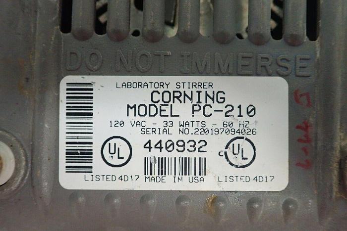Used Corning Model PC-210 Laboratory Magnetic Stirrer