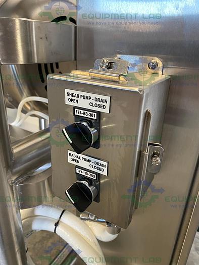 Used Fristam Powder Mixer/Emulsion Skid FS-3522 High Shear Emulsifier & FZX2100 Pump