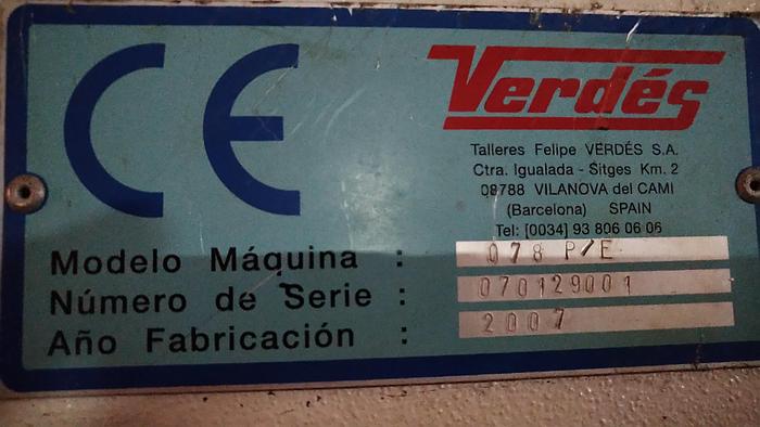 Usado Extruder VERDÉS MONOBLOC 078/75
