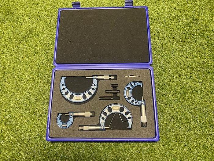 Used Fowler Micrometer Set 0 -1", 1-2", 2-3" & 3-4"