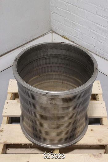 Used Bird Axiguard 3 Slotted Pressure Screen Basket #32332