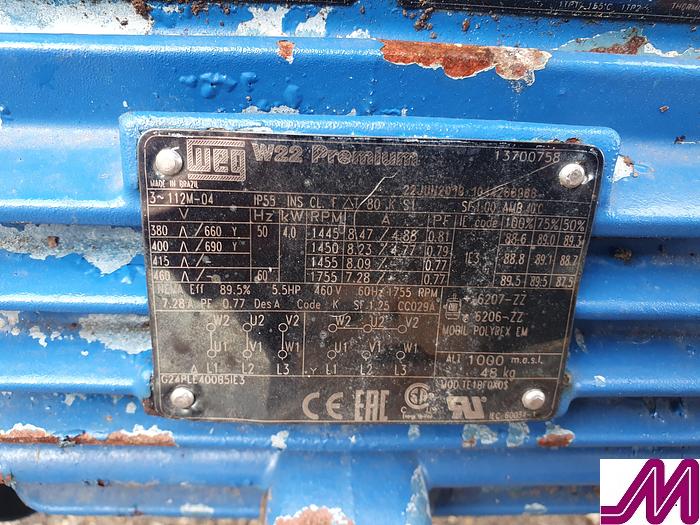 Refurbished 2018 Mono W082 Wide Throat Stainless Steel Progressive Cavity Pump with Screw Auger