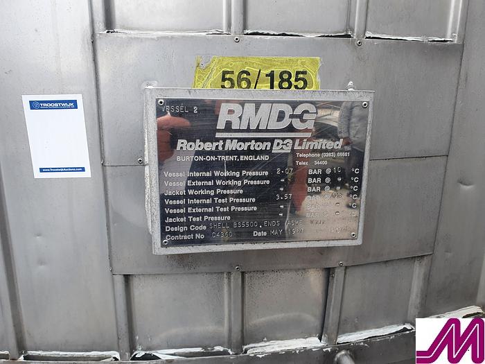 Used 50,000 Litre Stainless Steel Insulated & Clad Storage Tank