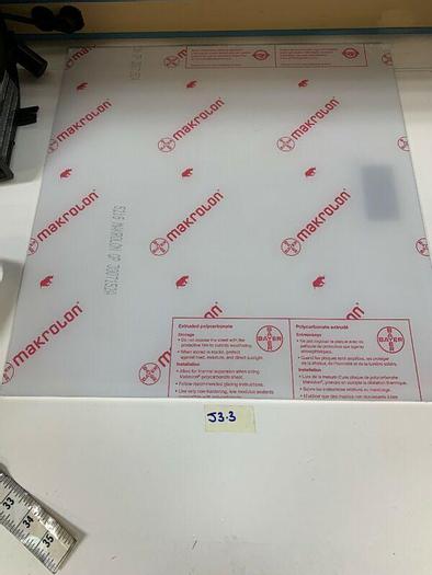 Makrolon Polycarbonate Sheet 18 1/2”x 20” Fast Shipping!