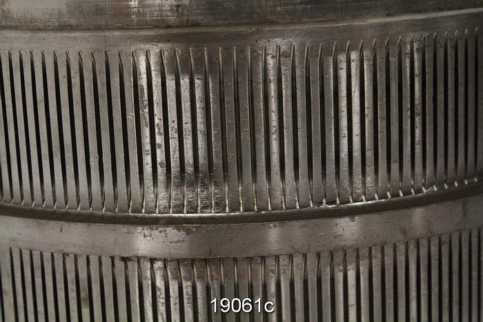 Used Bird 100 Pressure Screen Basket, .010" Slots, 5 Mm #19061