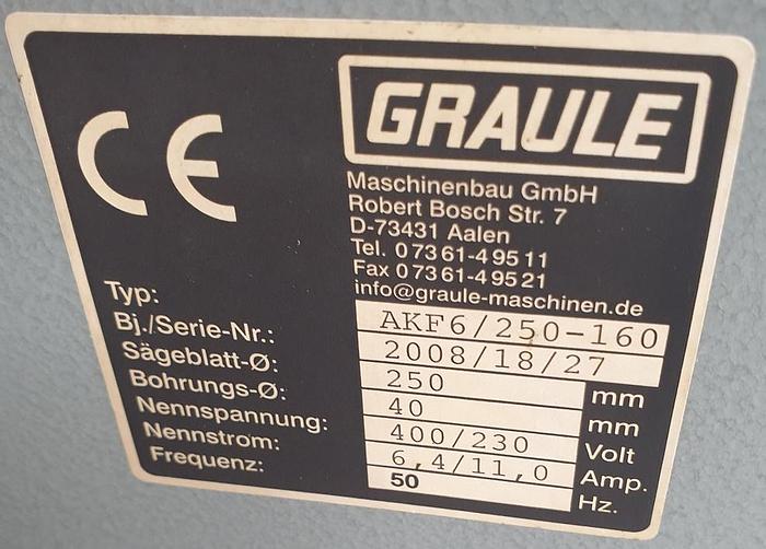 Gebraucht Ausklinkfräse Graule AKF 6/250 - 160