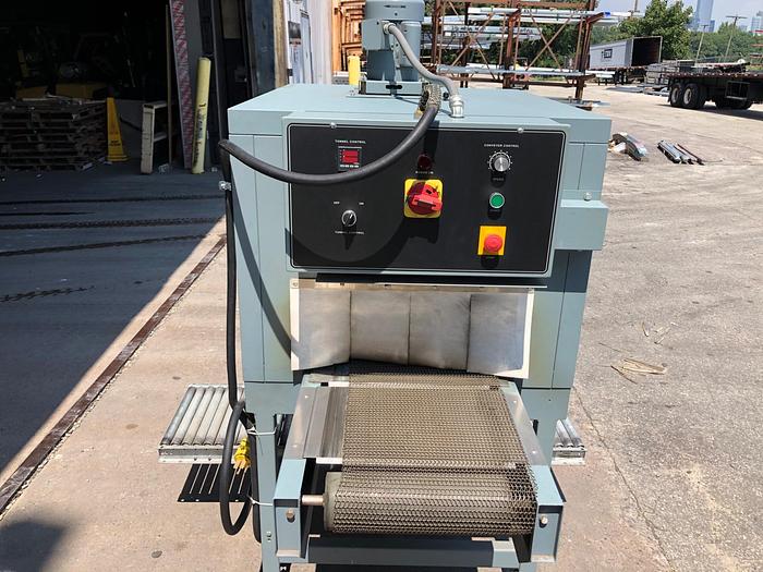 Used SHANKLIN HEAT SHRINK TUNNEL W/ ADJUSTABLE CONVEYOR SPEED MODEL T7F