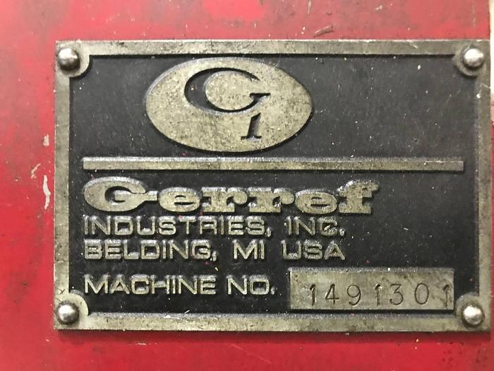 Used 13" GERREF SPRING & STAMPING STAINLESS STEEL PARTS WASHER