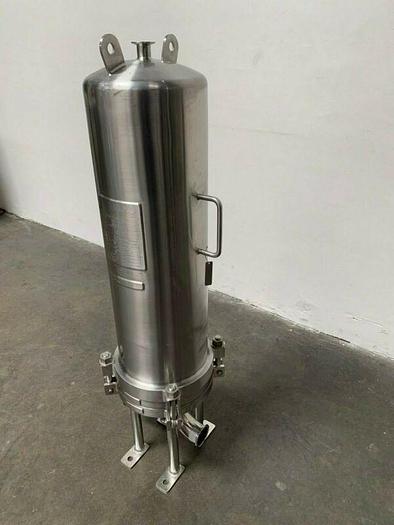 Used Cuno 6ZWB3 Stainless Steel Cartridge Filter Housing 150PSI @176°C