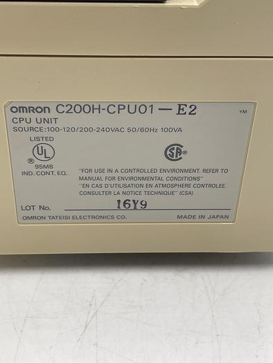 Used Omron C200H-CPU01-EZ