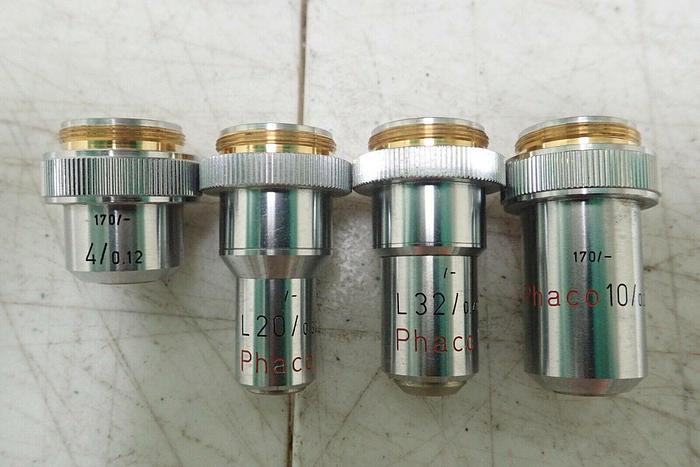 Used Leitz Wetzlar Diavert Microscope w/ 4 Objectives, Periplan GF 10X Eyepieces etc