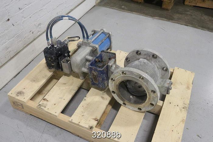 Used Neles Jamesbury R21CB06CCJL 6" V-Ball Control Valve #32088