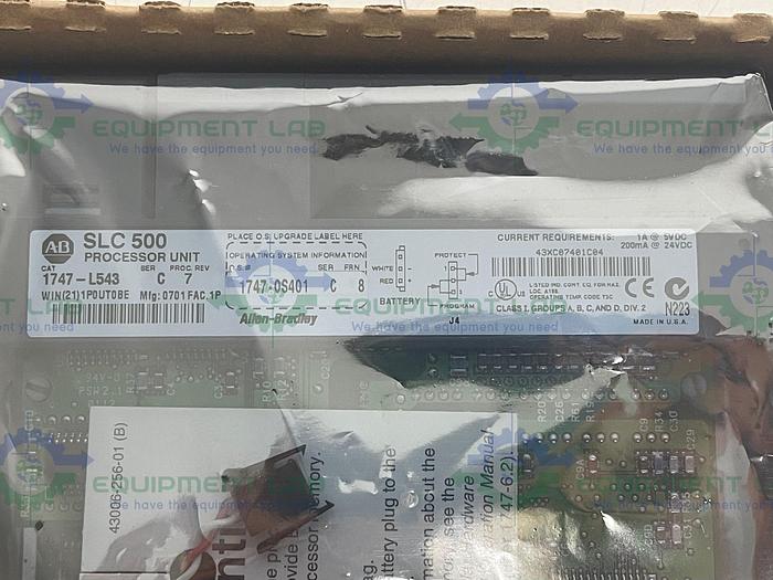 Allen Bradley 1747-L5443 Ser. C SLC 500 Processor Unit FRN 8